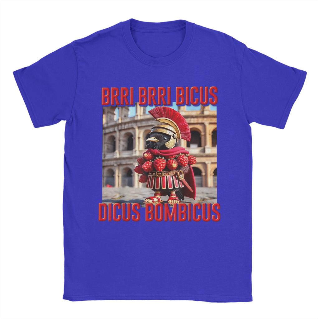 Bri Bri Bicus Dicus  Italian Brainrot Meme T-Shirt for Men  Novelty Cotton Tees O Neck Short Sleeve T Shirts Graphic Tops