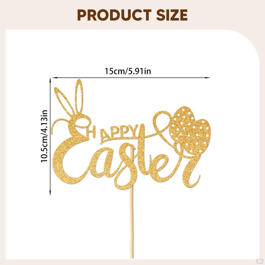 Cake Topper, Cupcake Picks, Decoration, Easter Party Supplies for Weddings