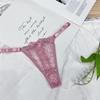 3Pcs/Set Adjustable Belt Sexy Women Lace Thong Panties Low Waist G-String Underwear Hollow Out Lace Lingerie
