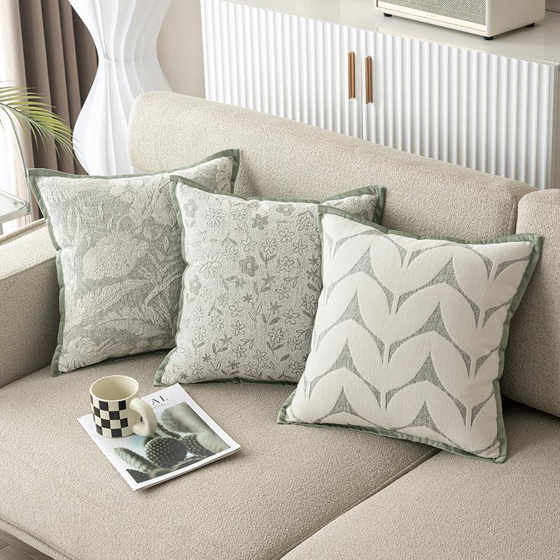 Chenille Skin-friendly Pillow Cover Cushion Cover (excluding Filling) Living Room Sofa Decoration Cushion Cover