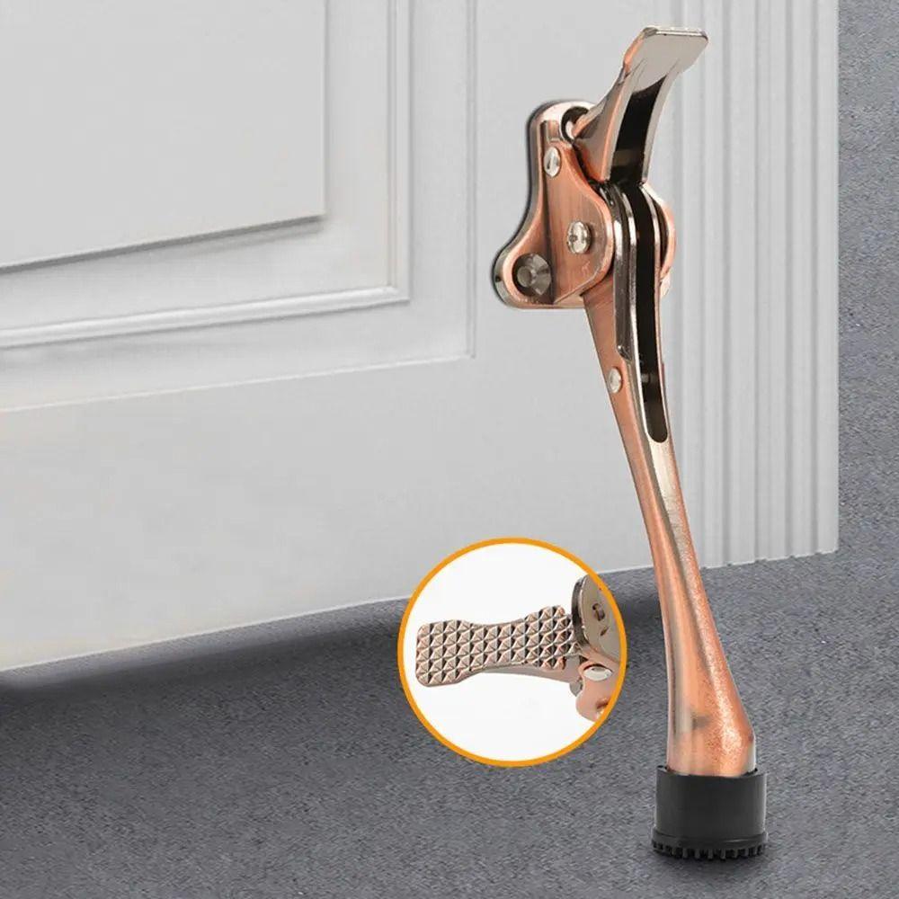 Easy Install Foot-Operated Door Stopper Heavy Duty Kickdown Door Stopper  Bedroom