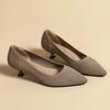 Fashion Women's Solid Color Flat Shoes Casual Fashion Breathable Non Slip Rubber Sole Pointed Non-Slip Comfortable Spring and Autumn