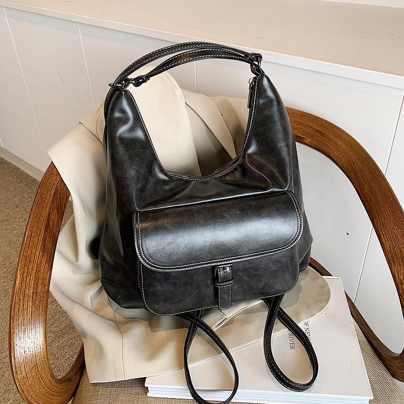 Super retro backpack bag women's autumn and winter 2025 new trendy fashion Korean version tote bag versatile large-capacity backpack