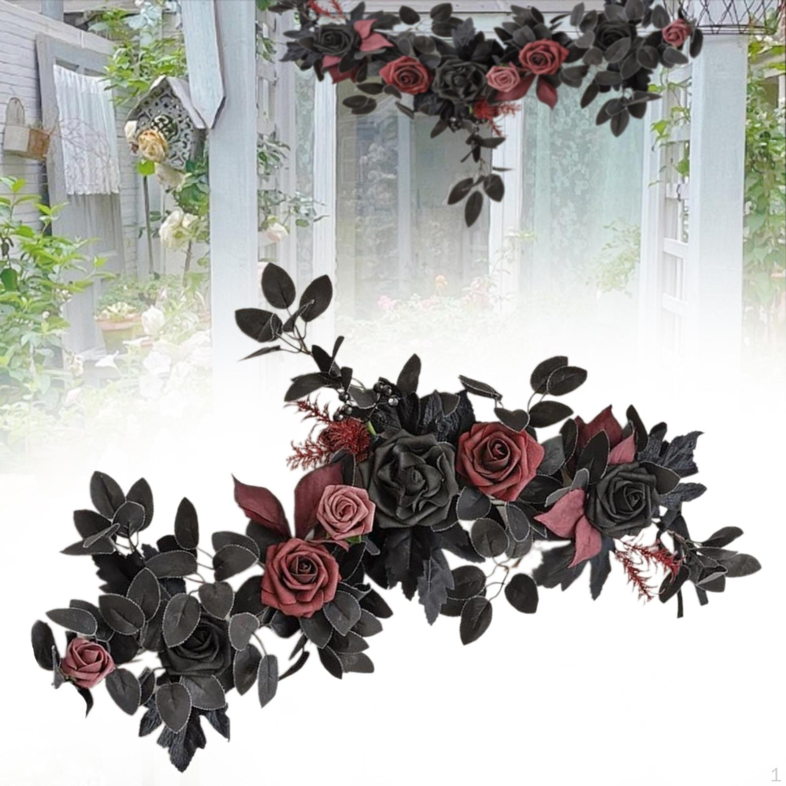 

Искусственная свадебная арка Цветочная декоративная цветочная гирлянда центральный элемент для церемонии стены Style A