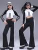 Girls' Jazz Dance Performance Costume - Trendy Streetwear Set for Children's Dance Shows and Fashion Events