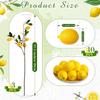 13 Pcs Faux Lemon Decoration Set Includes 3 Pcs 31.5 Inch Artificial Lemons Branch 10 Pcs 3 x 2 Inch Faux Yellow Lemons Fake Lemons Branch Fruit