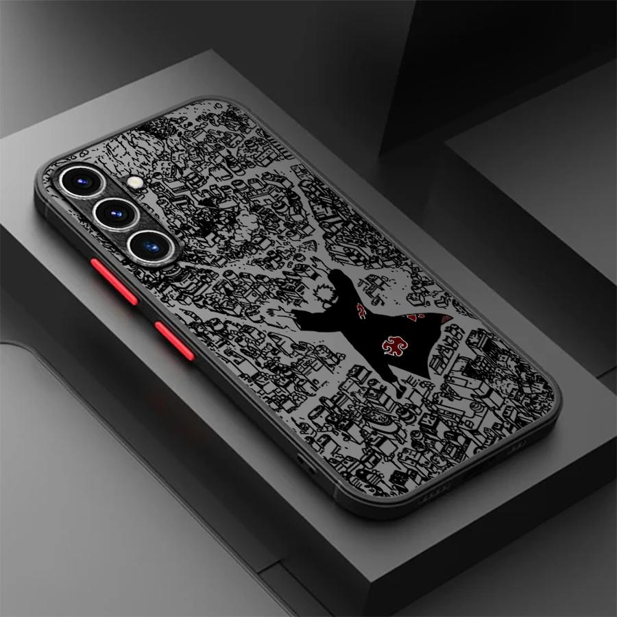 Matte Phone Cover Case for Samsung Galaxy A54 A34 A21s A25 A26 A22 A53 A35 A36 A24 A52 A56 A73 Cool Anime Characters