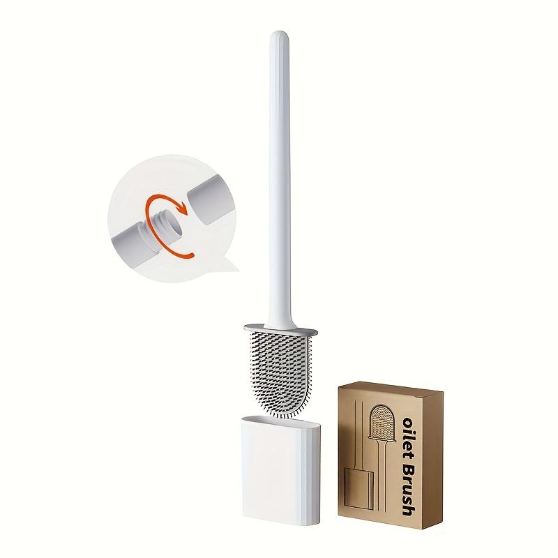 

1 упаковка силиконовой гибкой туалетной щетки, набор гибких силиконовых туалетных щеток, настенная система для чистки ванной комнаты с пластиковым держателем
