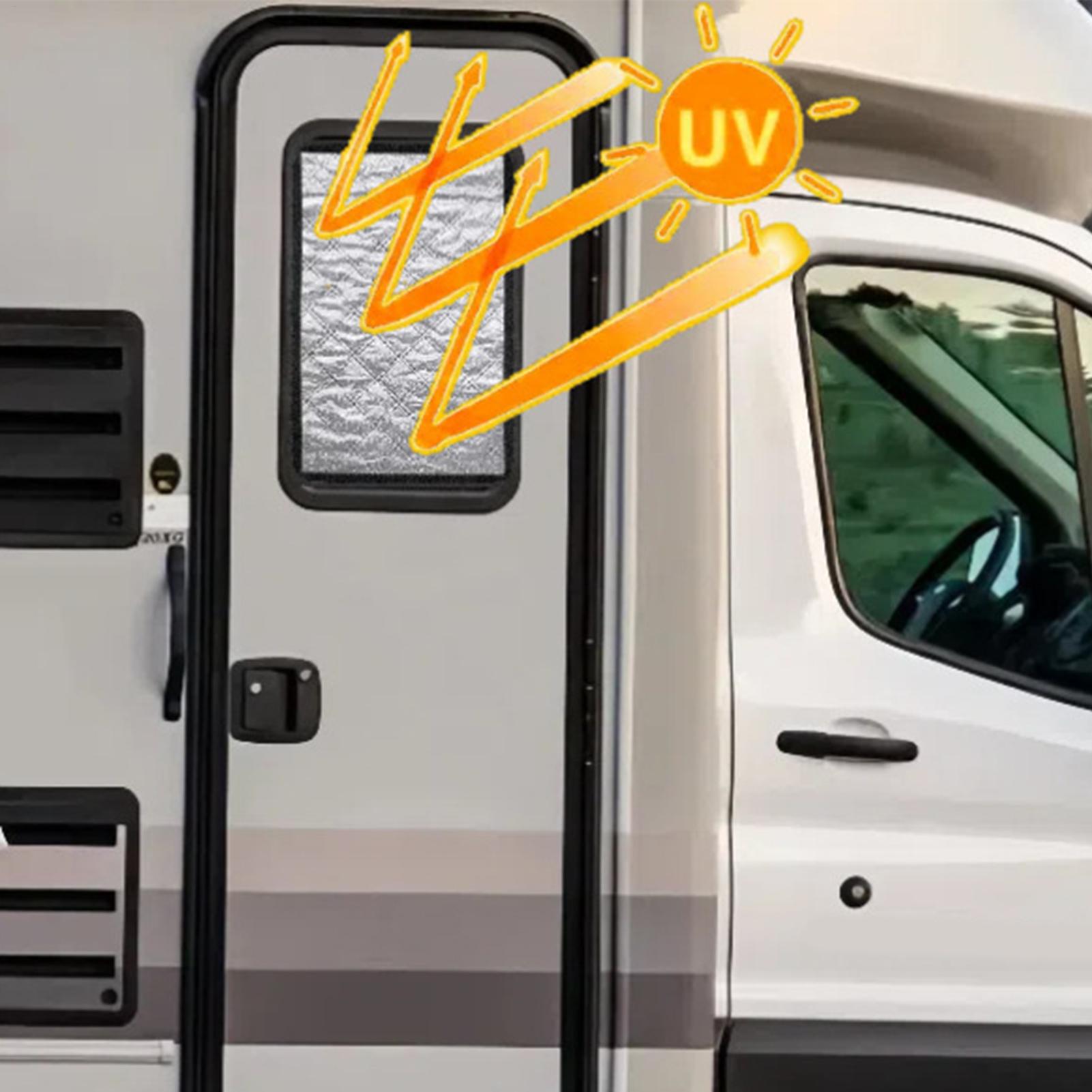 RV Door Window Shade Cover Light-Blocking Curtains For Trailer Portable Light-Blocking RV Accessories For Travelers Enthusiasts