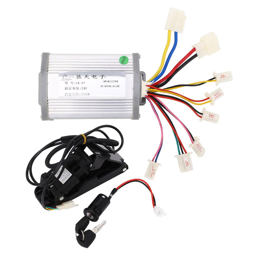 24V 1000W Electric Tricycle Brushed Controller Pedal Throttle Kit Electric Bike Conversion Kit
