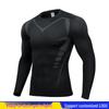 Men's Quick-Dry Long Sleeve Sports Shirt: Basketball, Running, Cycling, Fitness Wear, High Elastic & Breathable.
