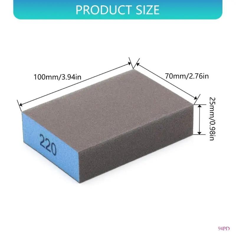 7 Pieces Multi Grits Sanding Sponges 94PD Washable Sanding Block 60-280 Grit for Wood Metal Furniture