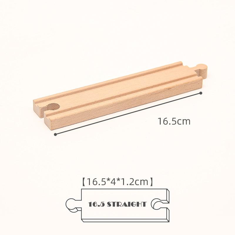 New Kinds Wooden Track Parts Beech Wooden Railway Train Track Toys Accessories Fit All Brands Wood Tracks Toys for Kids Gifts