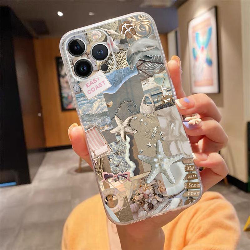 Shell Pearl Phone Case For Iphone 17ProMax 17 Pro Air 16 15 14 13 Pro Max 16 15 14 13 Pro 15Plus