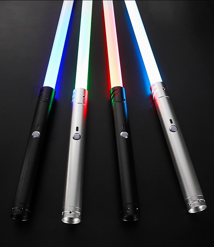14barevný RGB kovový světelný meč - Dobíjecí, základní laserový meč inspirovaný Star Wars