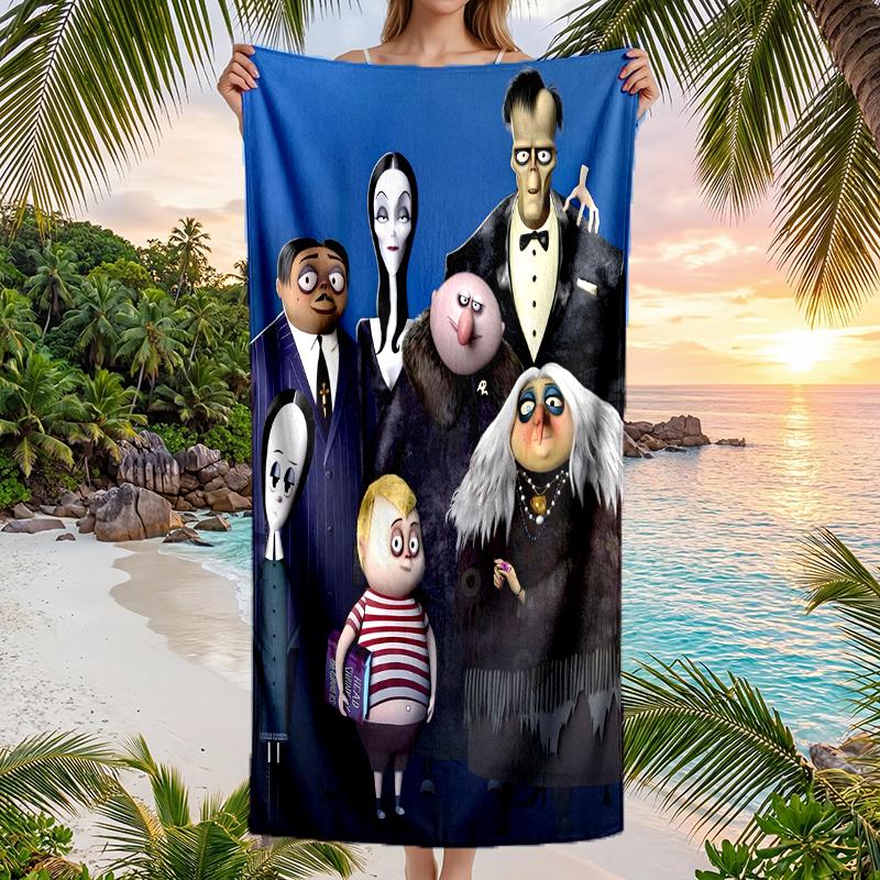 Wednesday Fashion Beach Towel: Ideal for Summer Adventures Soft, absorbent and quick drying suitable for swimming and bathing