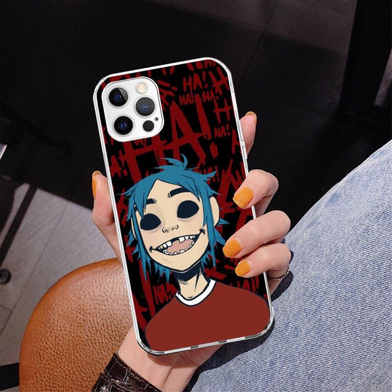 Gorillaz Anime Phone Case For iPhone 17 Air 16 Pro Max 16E 15 + 14 Plus 11 12 13 Mini 7 8 SE Gift Print Cover Fundas 17 Air 16 P
