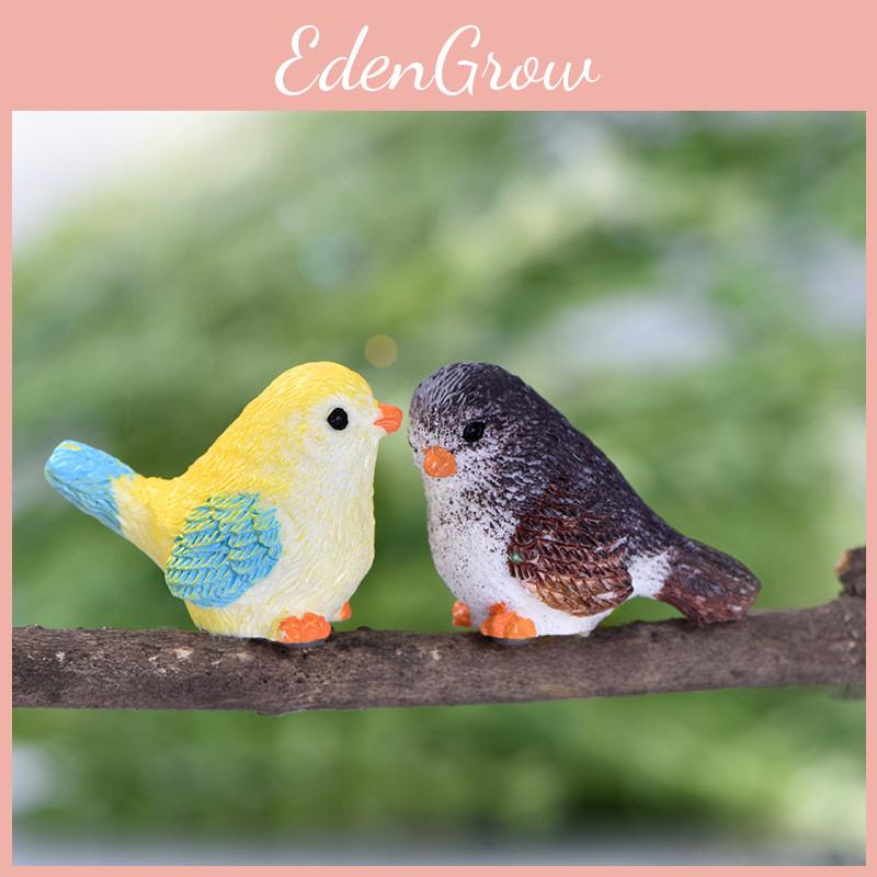 Charming Resin Bird Figurine For Moss Micro Landscape And Succulent Plant Display