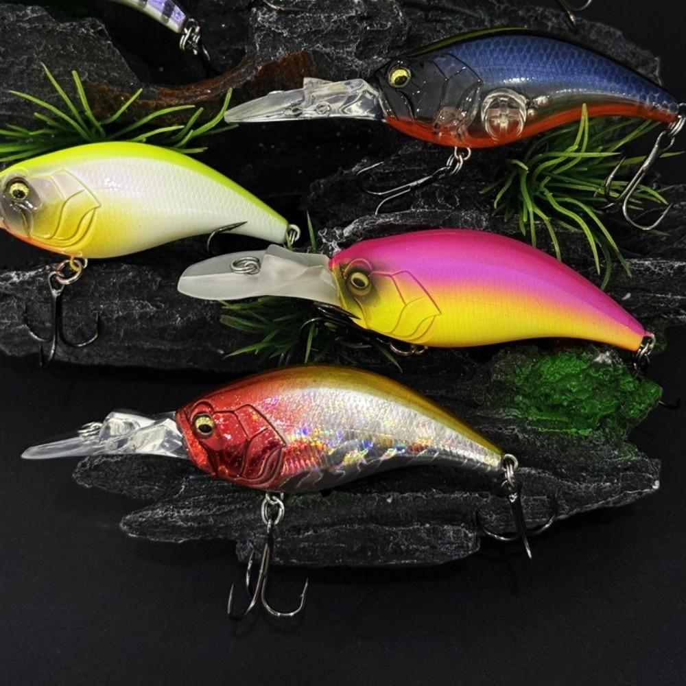 60mm Crankbait Fishing Lure Saltwater Swimbait Fishing Tackle  for Freshwater Saltwater Fishing