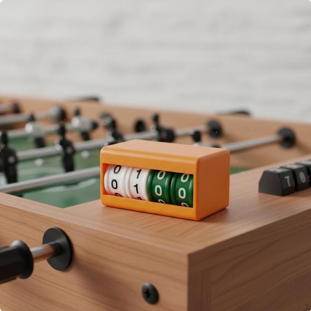 Tabletop Score Keeper Rotary Design Rotating Wheel Counter High Contrast Display 2Player Game