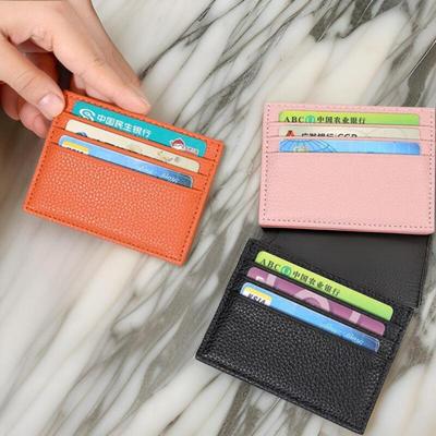 Women's ID Card Holder, Sturdy Leather Card Wallet