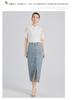 [Shirt] Summer solid color temperament commuting elegant slimming women's short-sleeved top