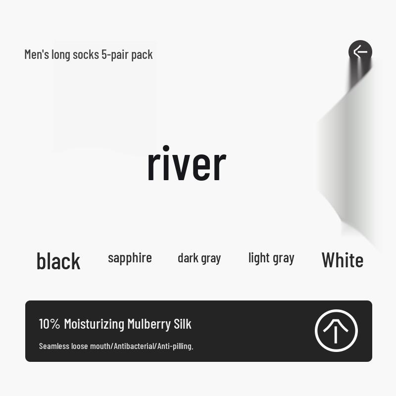 Men's Formal Black Silk Over-the-Calf Socks - Antibacterial, Four-Season Business Style