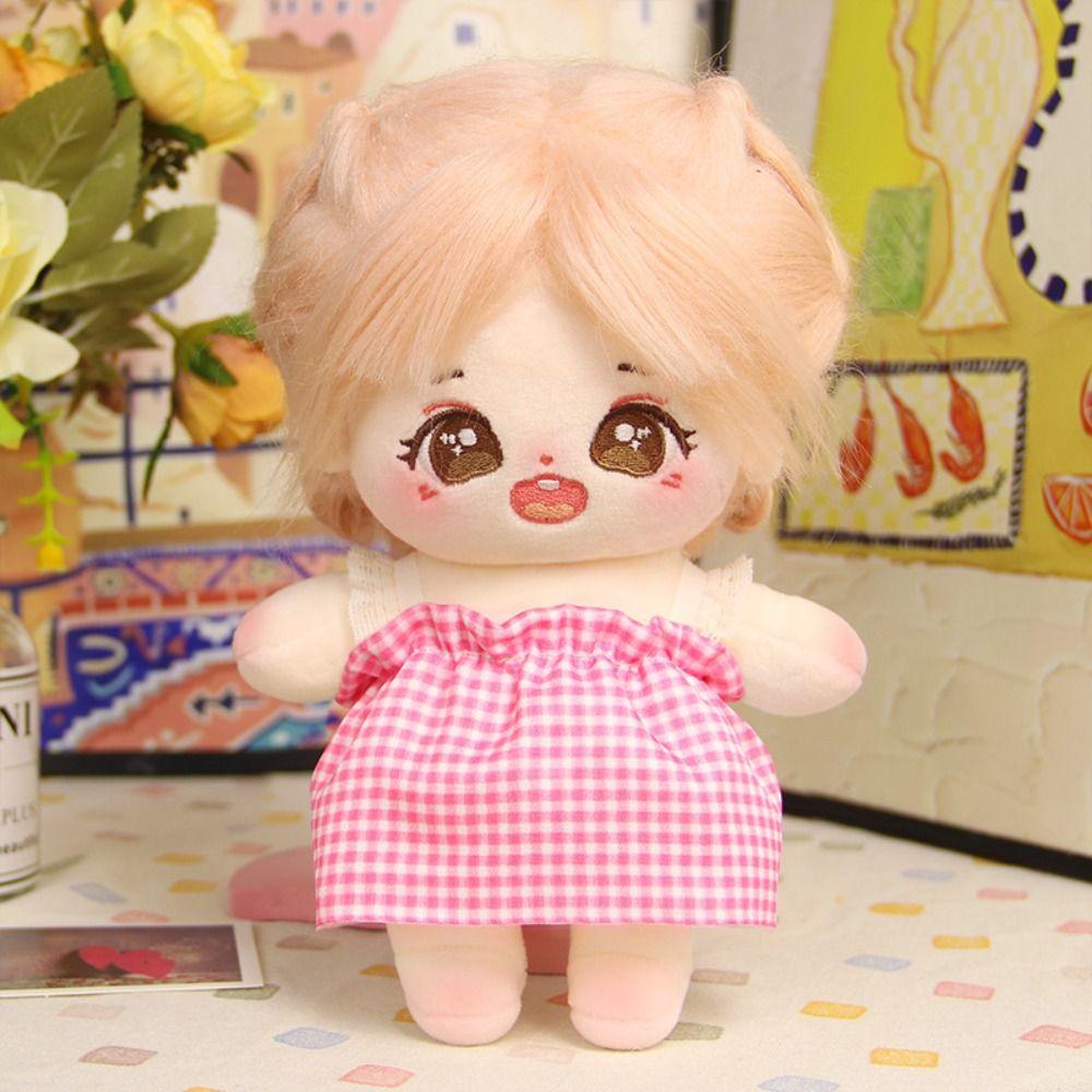 Lolita 20CM Doll Sling Dress Pajama Cotton Doll Dress Lolita Dress Up Clothing Skirt  Children Gift