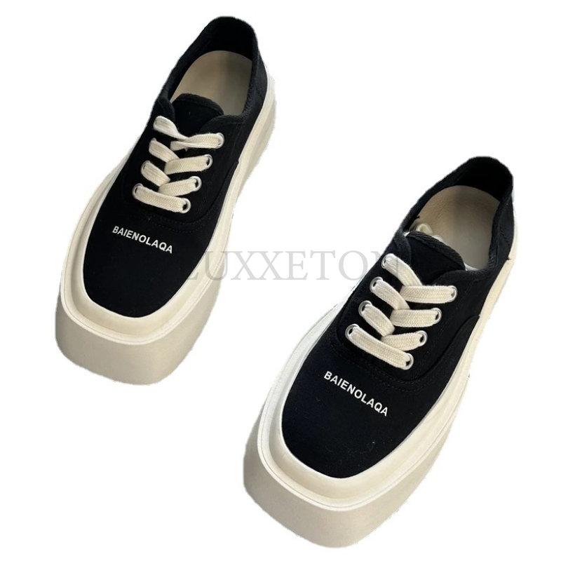 Mode Sneaker Ballerinas Canvas Sport Walking Damen Laufschuhe 2024 Sommer Neu Runde Zehen Loafers Schuhe Schnürschuhe Mujer Zapatillas