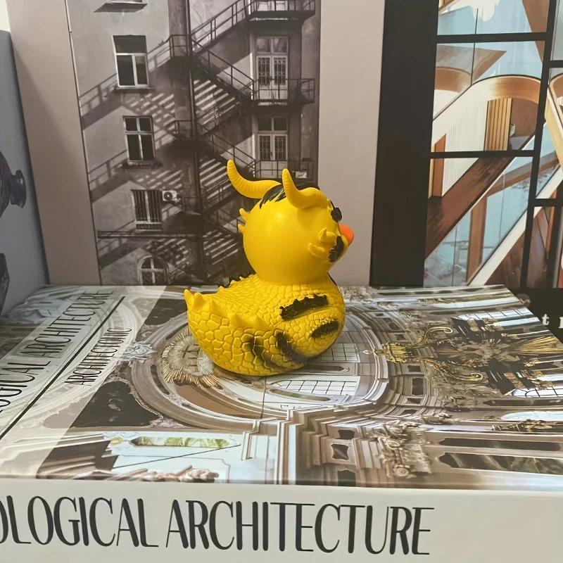 1 Stück Entenstatue Gotische Skulptur Punk Tierfigur Harz Schreibtischdekorationen Sammelfiguren Satan Ente Tischdekorationen