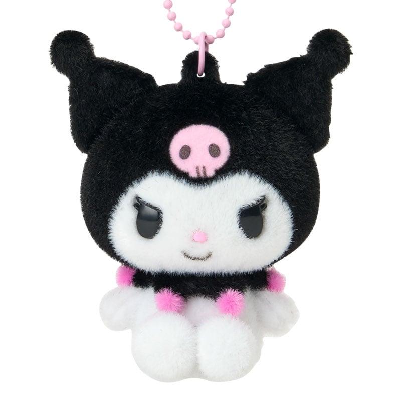Sanrio Kuromi Flocked Mascot Holder Japan NEW Sanrio Characters