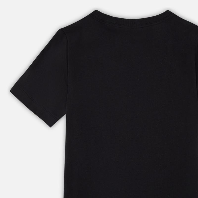 Nike Cartoon Hand-Drawn Pattern Printed Round Neck Short Sleeve T-Shirt Kids Tops Black FD0439-010