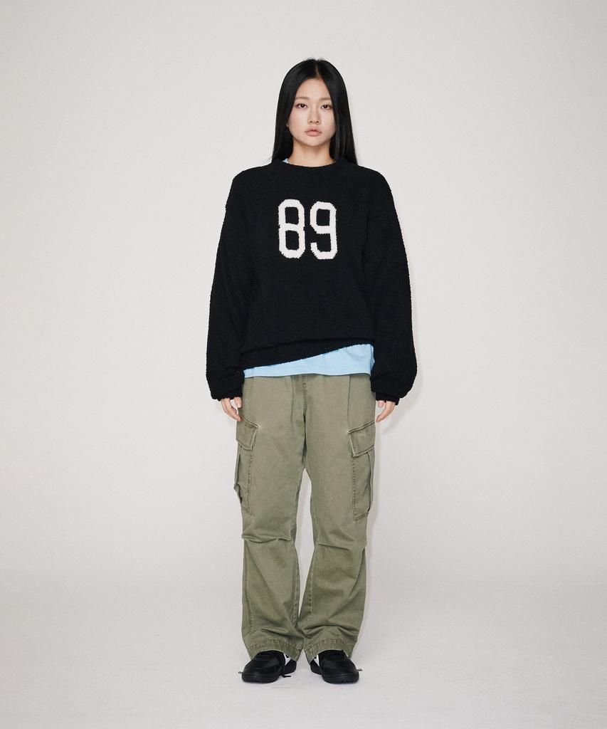 UNIVERSE GARMENT Htg Soft Boucle Knit_Black