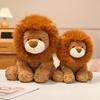 1Pc 25/35cm Fluffy Lion Plush Toy Stuffed Soft Animal Pillow Cartoon Lion Plushie Doll Appease Gift