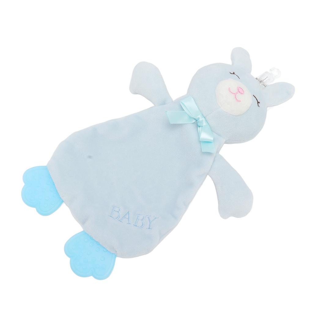 Baby Kuscheldecke Niedlich Weich Leuchtende Farben Multifunktionelles Säuglings-Kuscheltuch für Baby über 3 Monate Blauer Hase