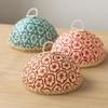 Southeast Asian Bamboo Woven Food Cover & Fruit Basket with Dome Lid