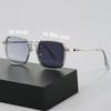 1 Pair Unisex Square Light-Sensitive Color-Changing Glasses for Phone & Computer - Stylish and Versatile Eyewear