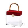 with Bamboo Handle Hand-Held Gift Box Velvet Gift Box  Wedding Souvenirs Party Candy Packaging