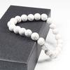 8mm Colorful Natural Stone Beaded Men Bracelet Meditation Buddha Elastic Bracelets Women Charms Jewelry Healing Yoga Accessories