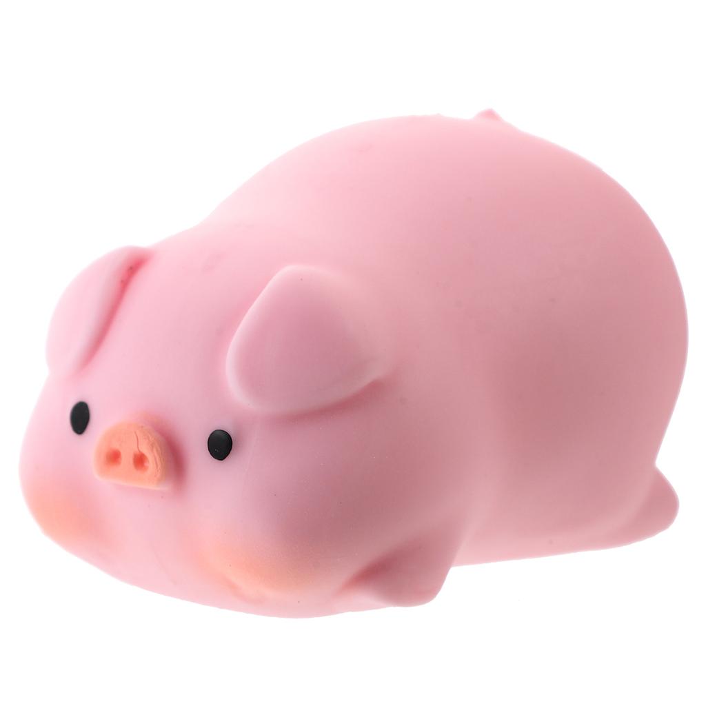 Cute Pink Pig Squishy Toy, Slow Rebound Stress Relief, Soft Animal Fidget for Kids Adults