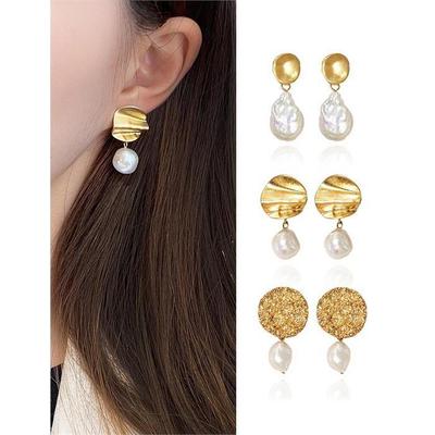 Freshwater Pearl Drop Wedding Guest Earrings (8130906)