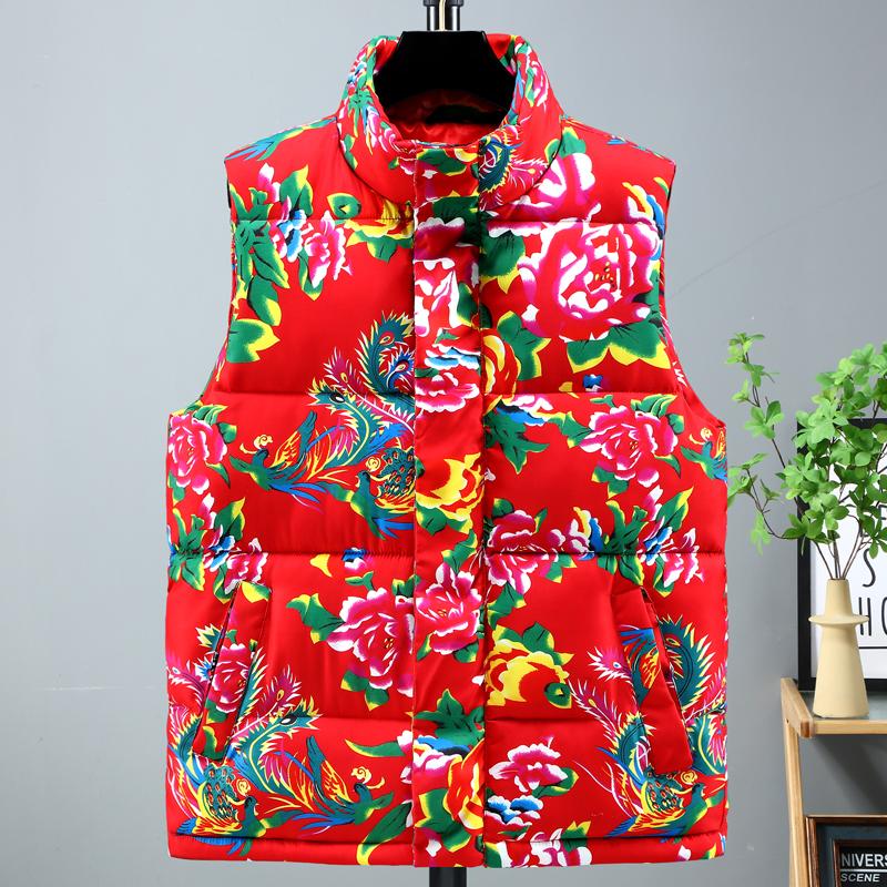 Fashion Men's Warm Vest Winter Sleeveless Jackets Stand Collar Plus Size Thick Man Coat