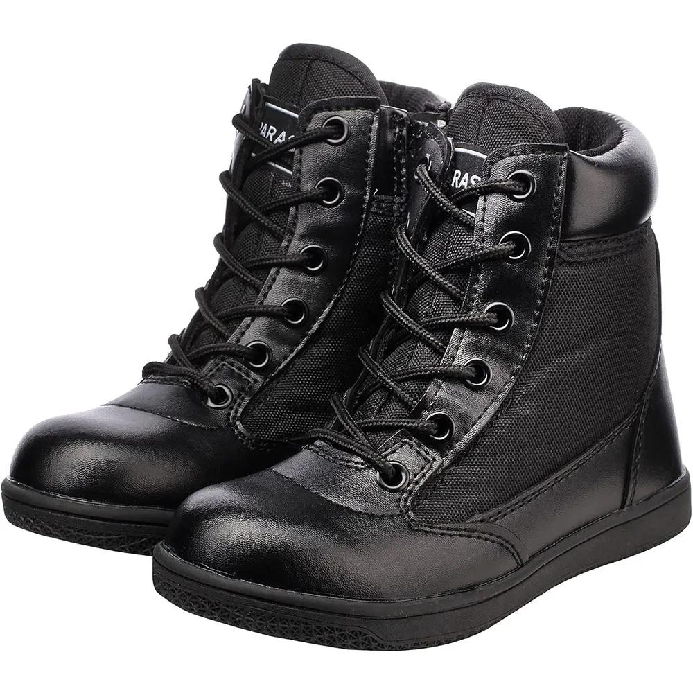 Boys Girls Summer Camp Outdoor Ankle Hiking Boots Trekking Walking Shoes Militar Work Combat Jungle Boots