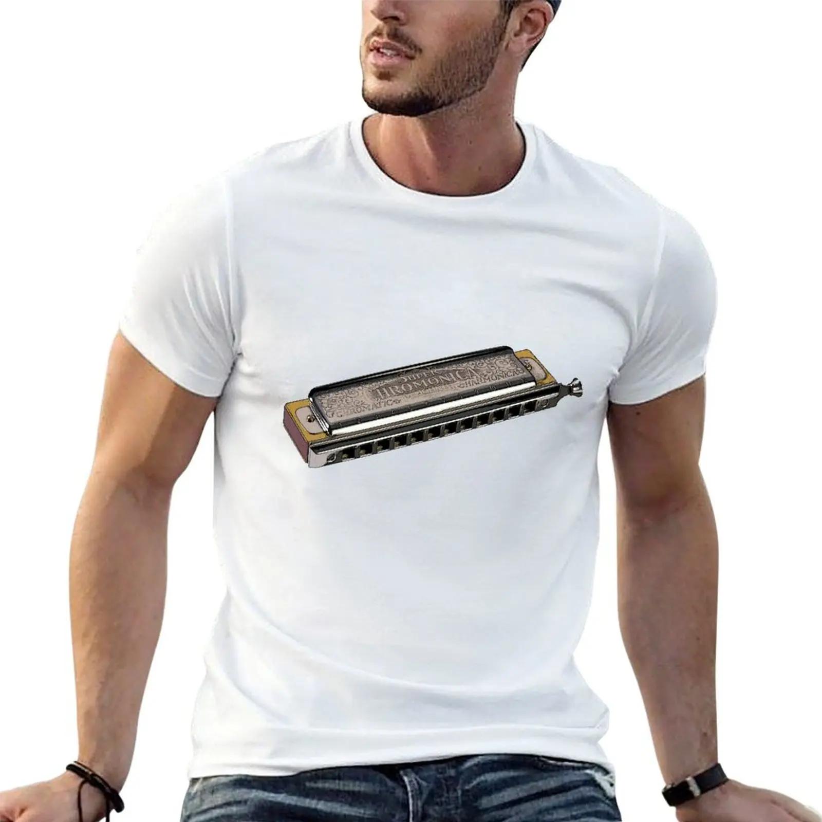ZheXiong TEE Harmonica Harmonica T-shirt anime effen sneldrogend heren lange t-shirts L