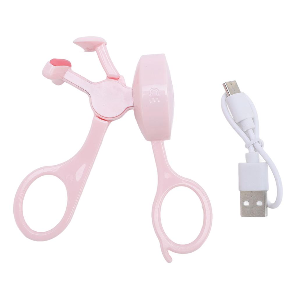 Electric Eyelash Curler Portable Miniature Heated Lash Curler Long Lasting Rechargeable Eyelash Curl