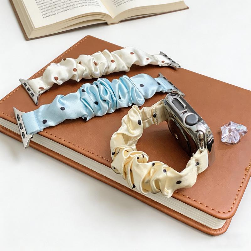 Huawei & Xiaomi Elastic Polka Dot Hair Ties Compatible with Apple Watch Bands