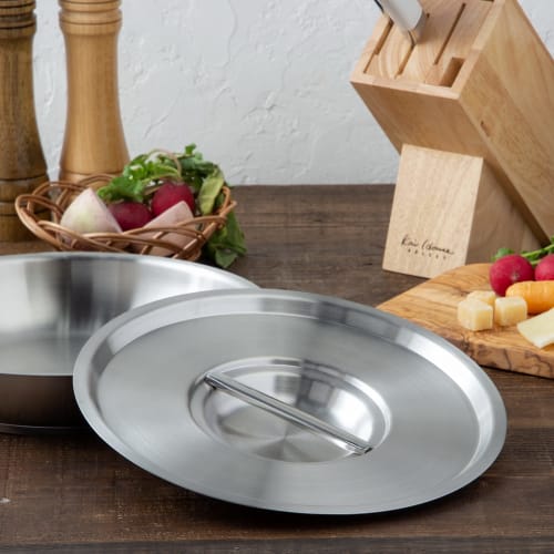 Endo Shoji Commercial Murano Pot Lid, 28cm, Induction, 18-8 Stainless Steel, ANB3505