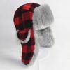 Plaid Lei Feng Hat Men & Women - Autumn/Winter Thickened Warm Hat with Ear Protection