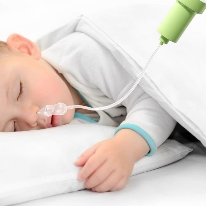 Manual Baby Nose Aspirator Hand Suction Device with Powerful Extraction Non Electric Compact Design for Infant Toddler Nasal Care