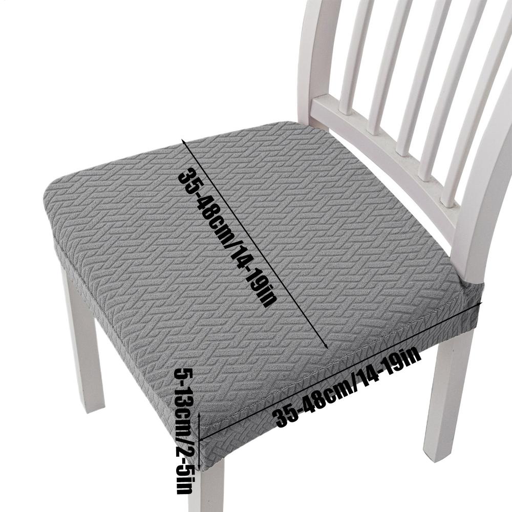 

Dining Chair Covers Waterproof Dining Room Seat Covers Washable Furniture Protector for Office Farmhouse Bedroom RV Indoor Yard светло-серый